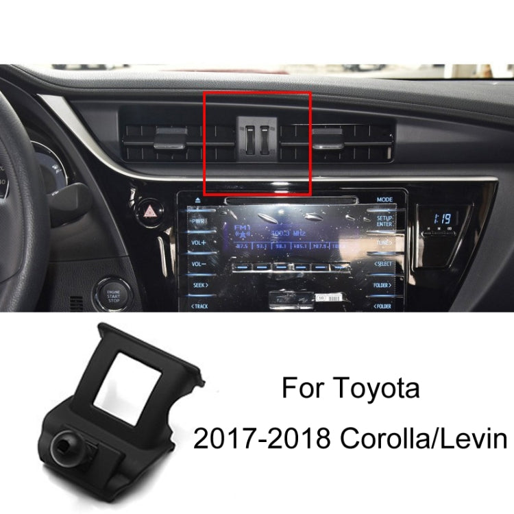 For Toyota Car Air Outlet Phone Holder Base, 05-09 Reiz Left Driving, 06-11 Camry Left Driving, 07-11 Tundra Left Driving, 07-13 Corolla Left Driving, 07-17 Land Cruiser For Left & Right, 09-12 RAV4 Left Driving, 09-14 Highlander Left Driving����������...