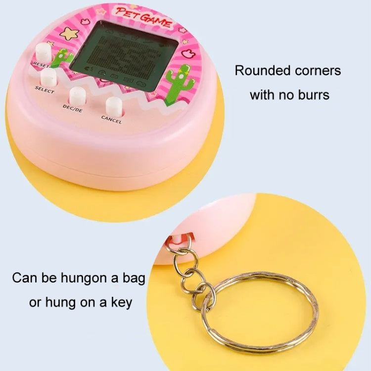 Electronic Pet Game Toy Feed Genie Nostalgic Virtual Cyber Digital Game Keychain Toy For Kids, Cactus (Pink), Cactus (Green), Cactus (White), Chick (Pink), Chick (Blue), Chick (Purple)