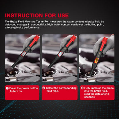 HABOTEST HT663 Motorcycle Vehicle Brake Fluid Moisture Detection Pen, HT663