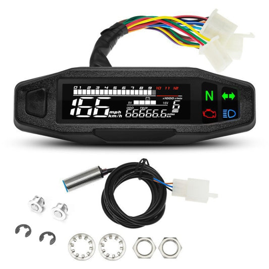Instrumento electrónico de velocidad y nivel de combustible con pantalla LCD HD para motocicleta