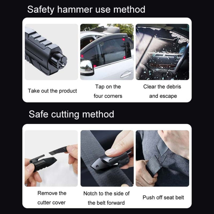 Car Multifunctional Emergency Escape Window Breaking Safety Hammer, 9721