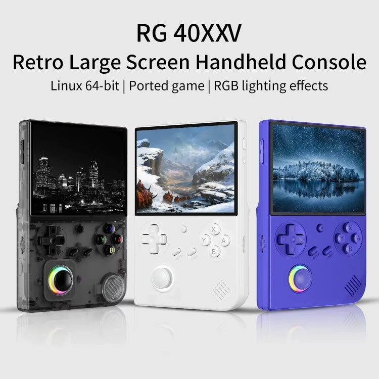 ANBERNIC RG40XXV Vertical HD Screen Joystick Game Console With Ambient Light Portable Retro Handheld Console, 64GB, 64GB+128GB, 64GB+256GB