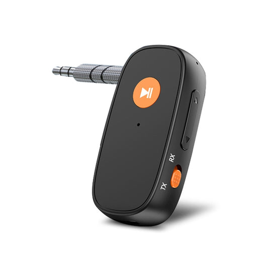 Récepteur émetteur Bluetooth AUX 2-en-1 pour voiture Adaptateur convertisseur d'appel mains libres, 2-en-1