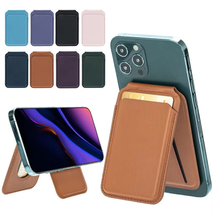 Mobile Phone MagSafe Wallet Card Holder With Adjustable Stand