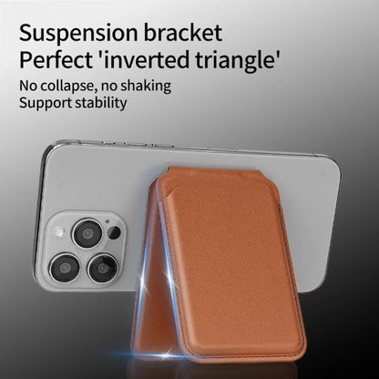 Mobile Phone MagSafe Wallet Card Holder With Adjustable Stand