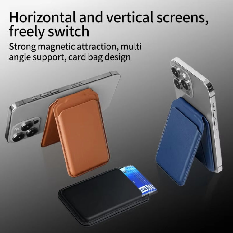 Mobile Phone MagSafe Wallet Card Holder With Adjustable Stand
