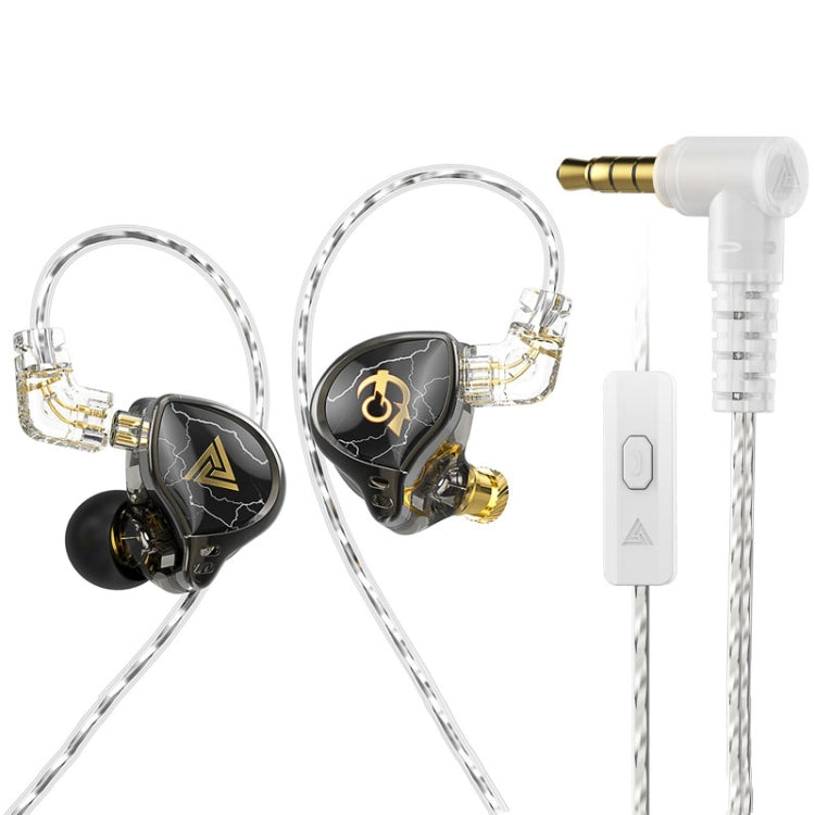 Écouteurs de téléphone portable 3,5 mm, écouteurs de sport intra-auriculaires, écouteurs de scène enfichables, QKZ HBB avec microphone, QKZ HBB Standard