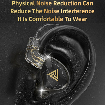 Écouteurs de téléphone portable 3,5 mm, écouteurs de sport intra-auriculaires, écouteurs de scène enfichables, QKZ HBB avec microphone, QKZ HBB Standard