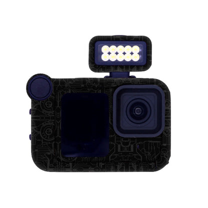 For GOPro HERO13 Black Camera Stickers Body Protective Film, 01 Watercolor, 08 Circuit White, 09 Circuit Black, 10 Circuit Dark Gold, 11 Circuit Red, 12 Circuit Blue, 13 Snake Scale Black, 14 Snake Scale White, 15 Snake Scale Gold, 16 Snake Scale Green...