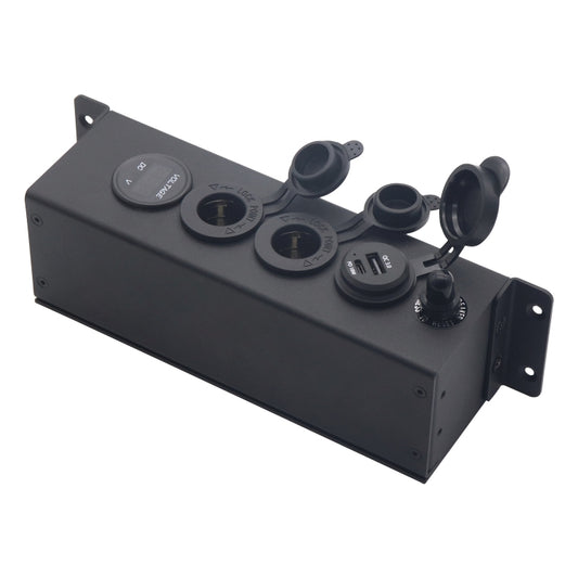 Voltímetro USB con toma de mechero y interruptor para coche y barco, AOS3515-1, AOS3515-50A-Z con cable de 30 cm.