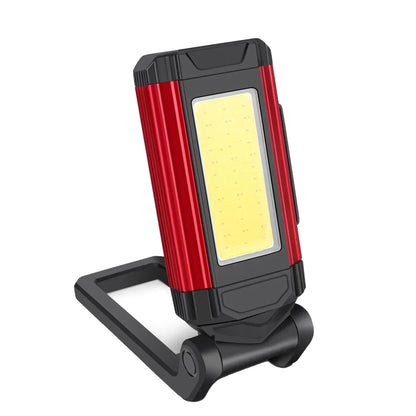 E-SMARTER K011 USB Rechargeable Repair Light With Magnet COB Strong Light Flashlight, A Foldable Red, A Foldable Silver, B Simple Red, B Simple Silver