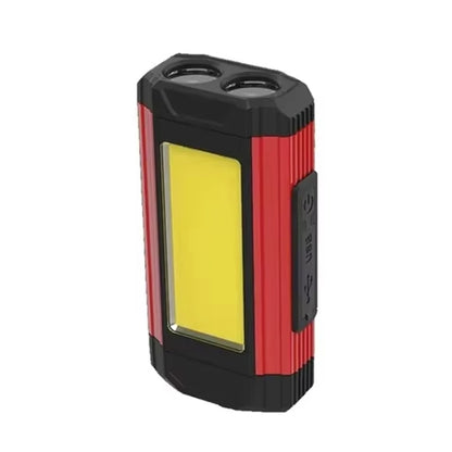 E-SMARTER K011 USB Rechargeable Repair Light With Magnet COB Strong Light Flashlight, A Foldable Red, A Foldable Silver, B Simple Red, B Simple Silver