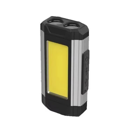 E-SMARTER K011 USB Rechargeable Repair Light With Magnet COB Strong Light Flashlight, A Foldable Red, A Foldable Silver, B Simple Red, B Simple Silver