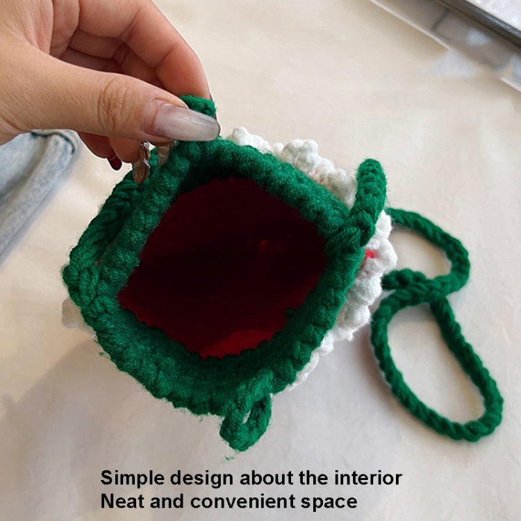 Christmas Finished Wool Crochet Mobile Phone Bag Shoulder Crossbody Bag