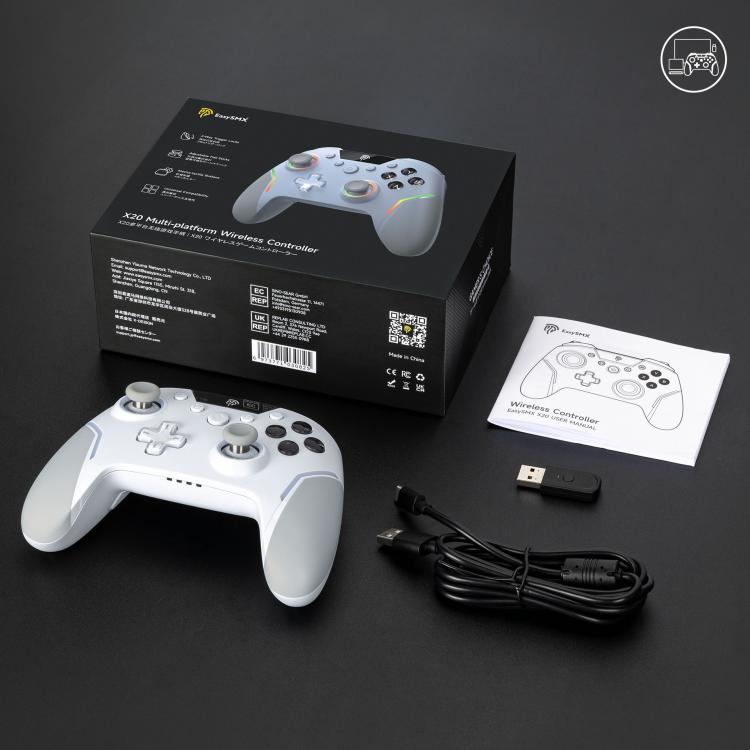 EasySMX  X20 Wireless Enhanced RGB Controller For PC/NS/TV/Phone/Laptop, X20