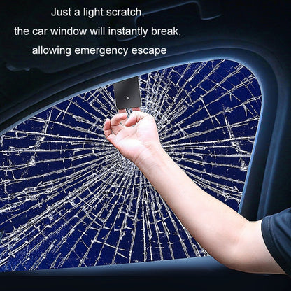 Car Window Breaking Safety Card Emergency Life-Saving Hammer