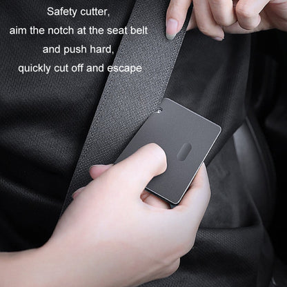Car Window Breaking Safety Card Emergency Life-Saving Hammer