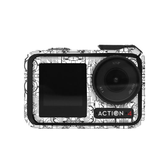 Para la cámara de movimiento DJI Action 4, pegatinas con marco de fotos que cambian de color, accesorios, AC4-01, AC4-08 Circuito Blanco, AC4-09 Circuito Negro, AC4-10 Circuito Oro Oscuro, AC4-11 Circuito Rojo, AC4-12 Circuito Azul, AC4-13 Escama de Serpiente Negra...