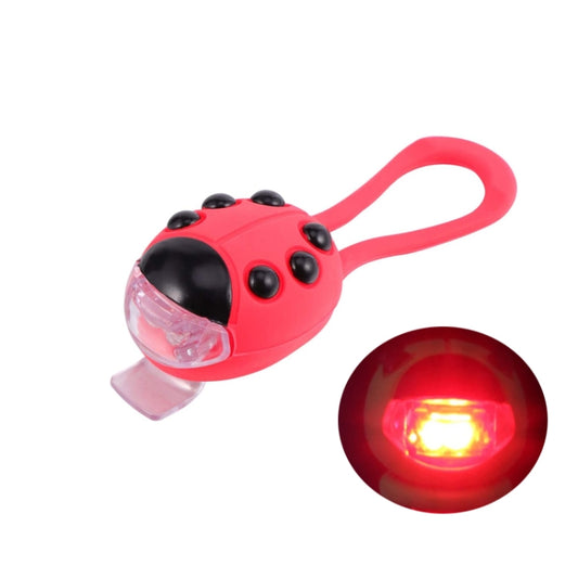 Éclairage LED avant Coccinelle en silicone pour vélo