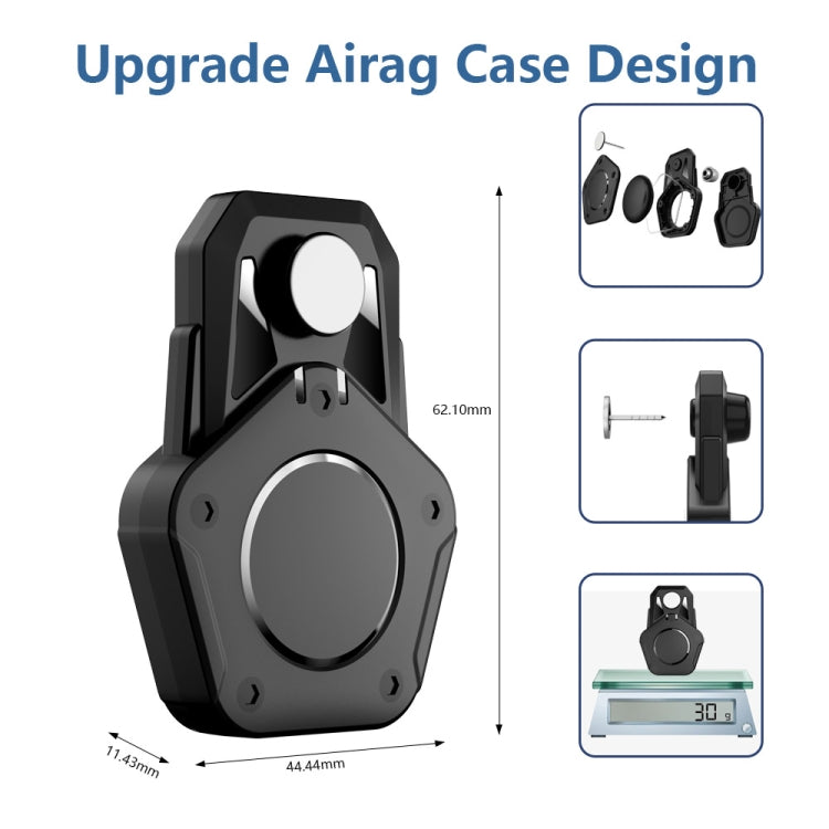 For AirTag Tracker Magnetic Lock Case Waterproof Hidden Protective Cover, Magnetic Lock Case