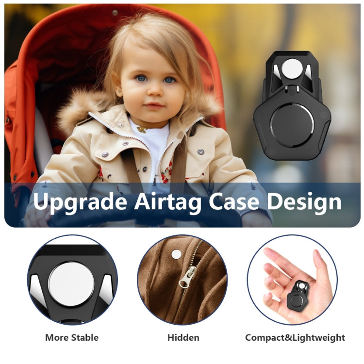 For AirTag Tracker Magnetic Lock Case Waterproof Hidden Protective Cover, Magnetic Lock Case
