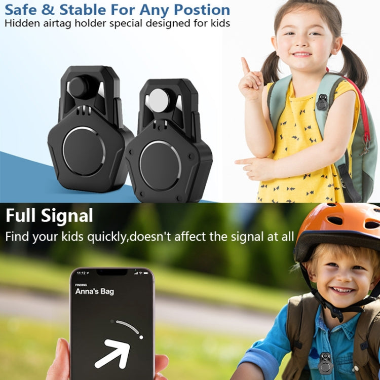 For AirTag Tracker Magnetic Lock Case Waterproof Hidden Protective Cover, Magnetic Lock Case