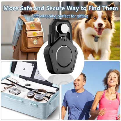 For AirTag Tracker Magnetic Lock Case Waterproof Hidden Protective Cover, Magnetic Lock Case