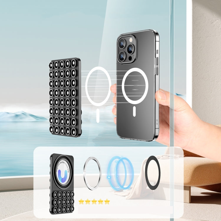 Magnetic Suction Mobile Phone Grip Hands-Free Silicone Cellphone Mount Stand