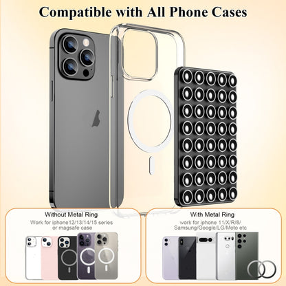 Magnetic Suction Mobile Phone Grip Hands-Free Silicone Cellphone Mount Stand