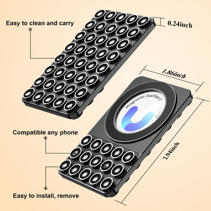 Magnetic Suction Mobile Phone Grip Hands-Free Silicone Cellphone Mount Stand