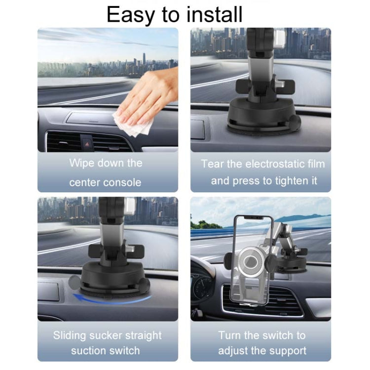 Car Suction Cup Multi-function Cell Phone Navigation Mount
