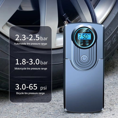 Pompe Gonflable Multifonctionnelle Haute Puissance Portable de Voiture avec Affichage Numérique Mini, Sans Fil, Filaire