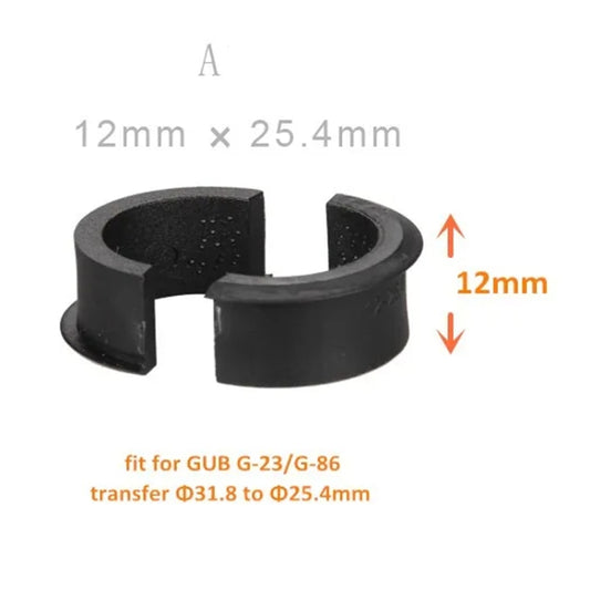 GUB Code Table Stand Lamp Holder Washer Mobile Phone Holder Reducing Ring Gasket, A 12x25.4mm, B 12x22.2mm, C 9x22.2mm, D 9x25.4mm