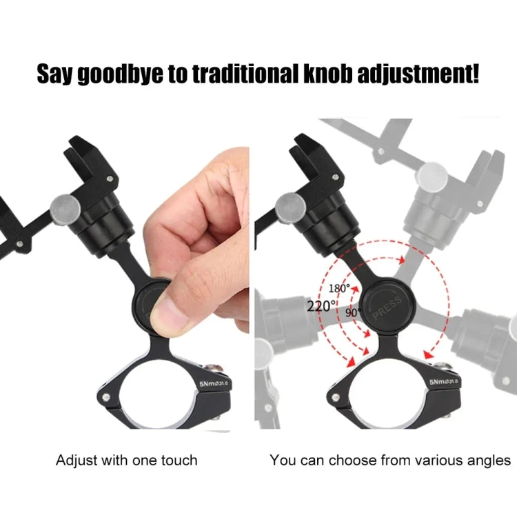 GUB PLUS21 Bicycle Mobile Phone Holder Motorcycle 360 Degree Rotating Mount, PLUS21