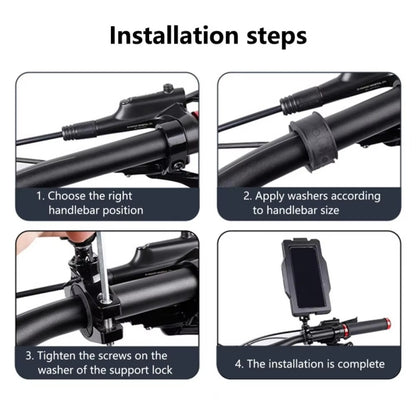 GUB PLUS17 Bicycle Mobile Phone Waterproof Bag Holder Motorcycle Handlebar Rainproof Stand, PLUS17