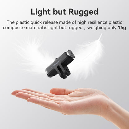 For GoPro HERO13 Black aMagisn Magnetic Quick-release Base Plastic  Adapter Accessories, For GoPro HERO13 Plastic