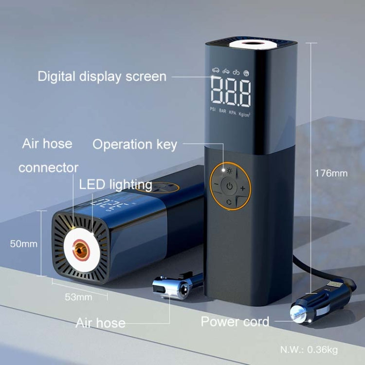 Pompe Gonflable Multifonctionnelle Portable Intelligente à Affichage Numérique pour Voiture