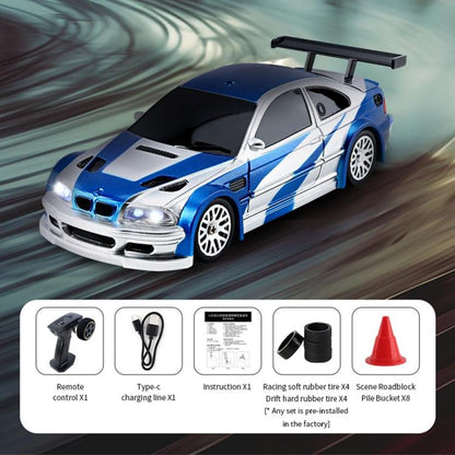1:43 Full Scale Mini 4WD Drifting Charging Remote Control Car, 4301 Black Mustang, 4302 Blue M3, 4303 Orange 911, 4304 Silver GTR, 4301G Black Mustang With Gyroscope, 4302G Blue M3 With Gyroscope, 4303G Orange 911 With Gyroscope                        ...