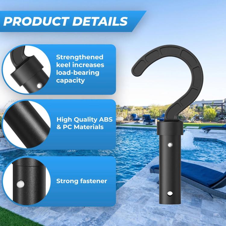 Pool Robot Cleaners Fixedly Connected Telescopic Pole Hook