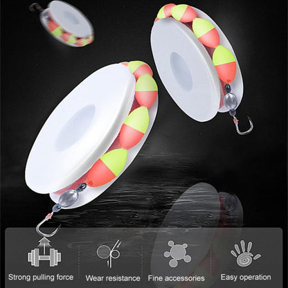 10pcs /Pack  3.6m Traditional Seven Star Fishing Float Line Set With Single Hook, 2.0