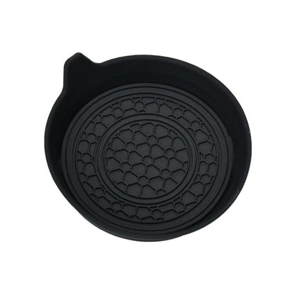 Car Bowl-shaped Non-slip Heat-insulating Double-ring Water Coaster, Black, Red, Gray, Pink, Blue, Yellow, White, Purple