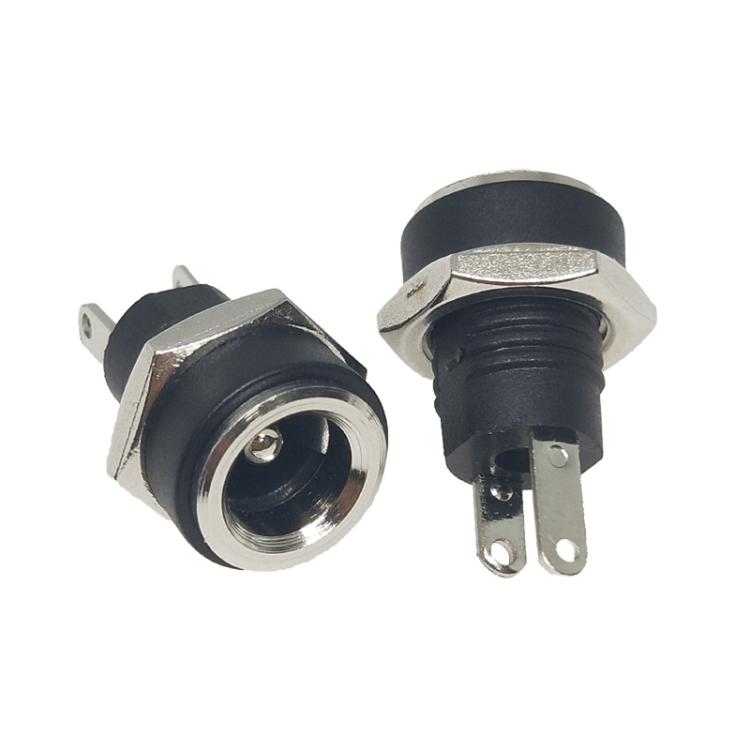 30pcs Electronic Equipment DC Female Power Socket With Nut, DC5.5x2.1MM, DC5.5x2.1MM Full Copper, DC5.5x2.5MM, DC3.5x1.3MM