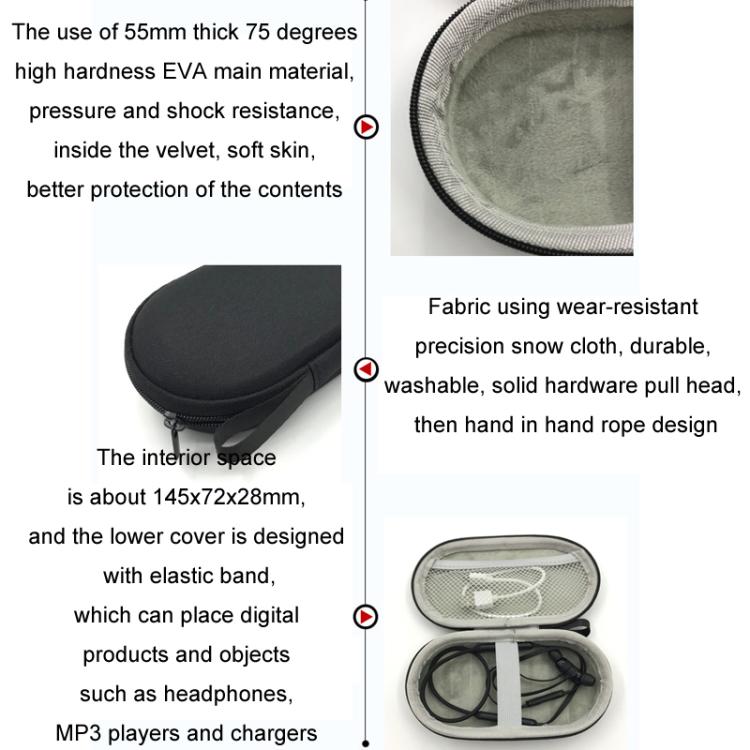 Neck Hanging Headphone Bag For Sony WI-1000XM2/C600N/C400/SP510