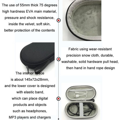 Neck Hanging Headphone Bag For Sony WI-1000XM2/C600N/C400/SP510