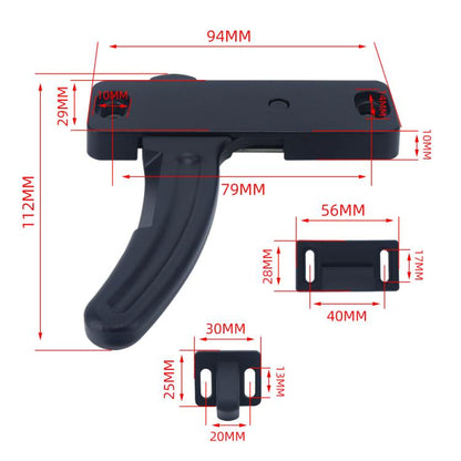 RV Screen Three-section Split Telescopic Rod L-shaped Replacement Handle, Left Hand, Right Hand, Left Hand+Right Hand