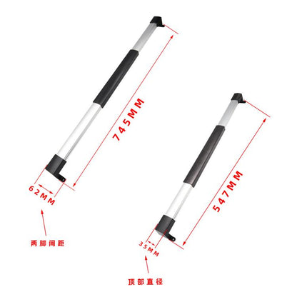 RV Screen Three-section Split Telescopic Rod L-shaped Replacement Handle, Left Hand, Right Hand, Left Hand+Right Hand