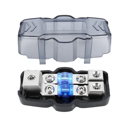1 Out 2 Ways Car Audio Power Fuse Holder Car Fuse Distribution Block, CP-5174, CP-5175 With Accessories