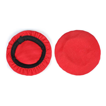 2pcs Universal Round Reusable Headset Dust Cover Sweat-proof Breathable Protective Cover, S Black, S Gray, S Red, S Blue, L Black, L Gray, L Red, L Blue