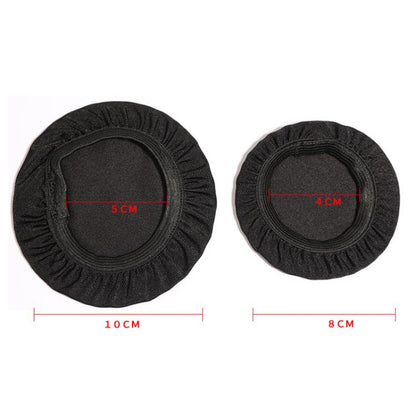 2pcs Universal Round Reusable Headset Dust Cover Sweat-proof Breathable Protective Cover, S Black, S Gray, S Red, S Blue, L Black, L Gray, L Red, L Blue