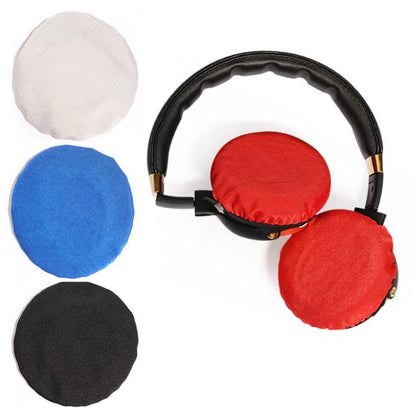 2pcs Universal Round Reusable Headset Dust Cover Sweat-proof Breathable Protective Cover, S Black, S Gray, S Red, S Blue, L Black, L Gray, L Red, L Blue